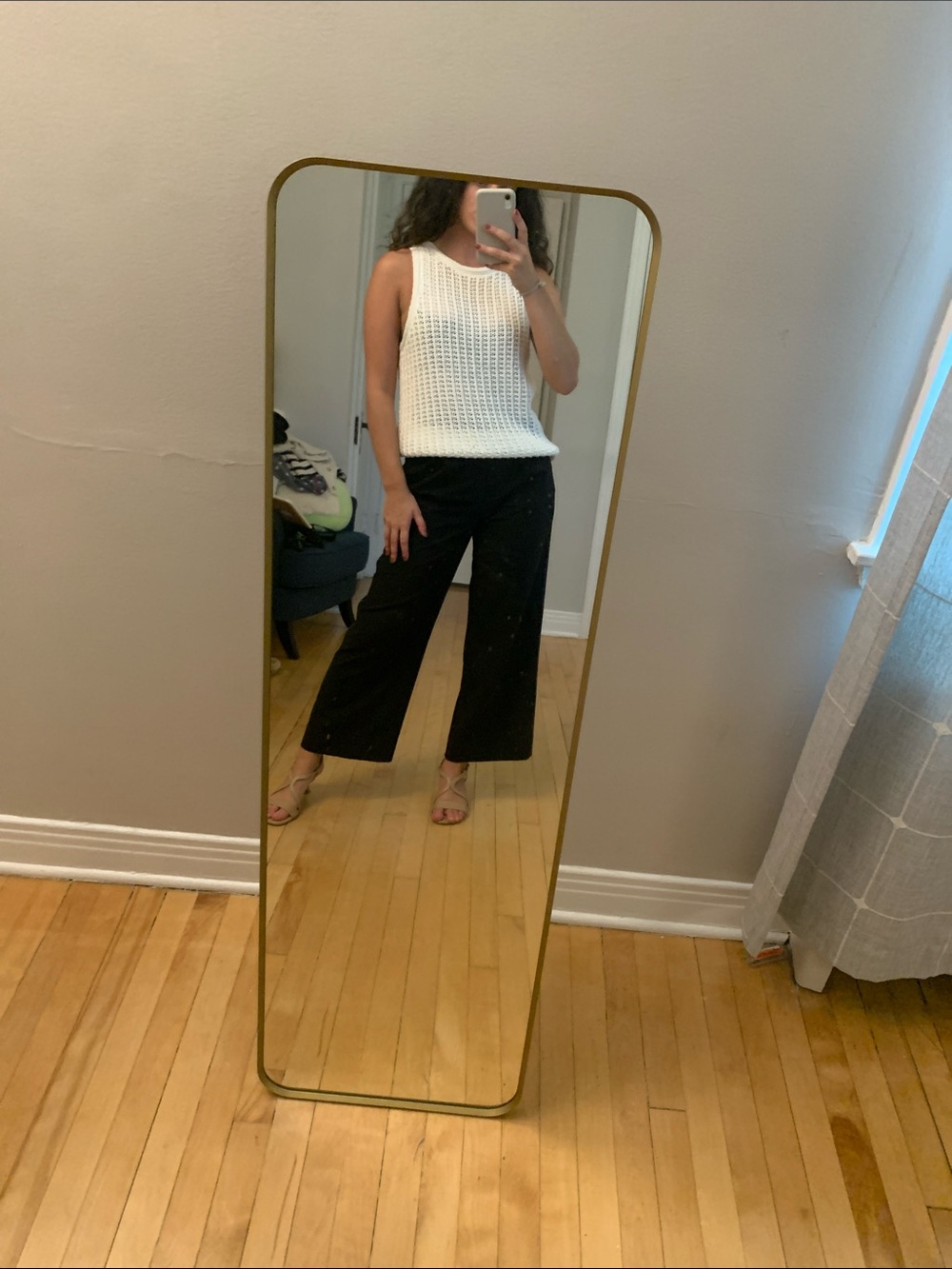 Ever New Cotton Knit White Top